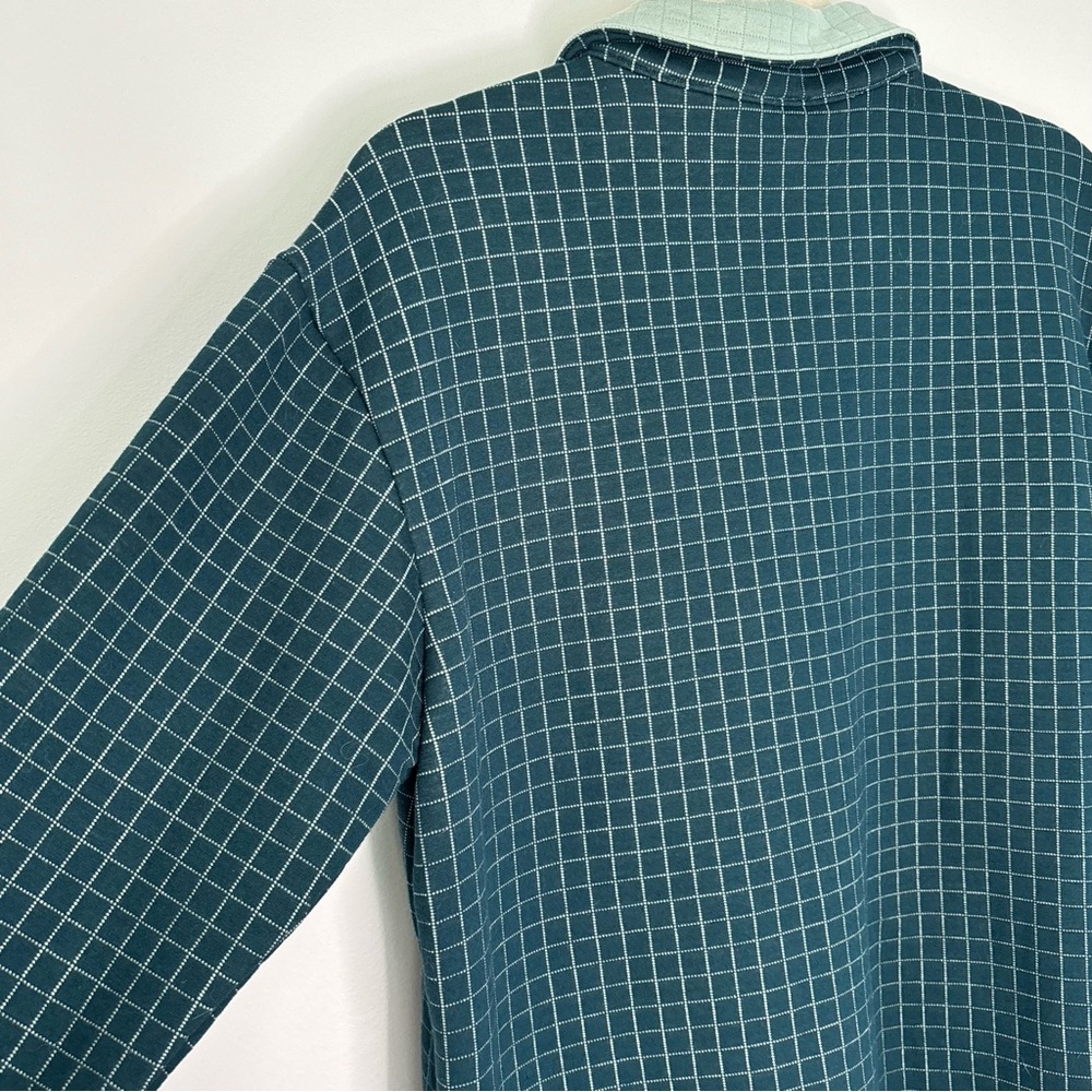 Ruby Rd Windowpane Checkered Relaxed Fit Snap Front Jacket Shacket Size Small - Picture 14 of 15
